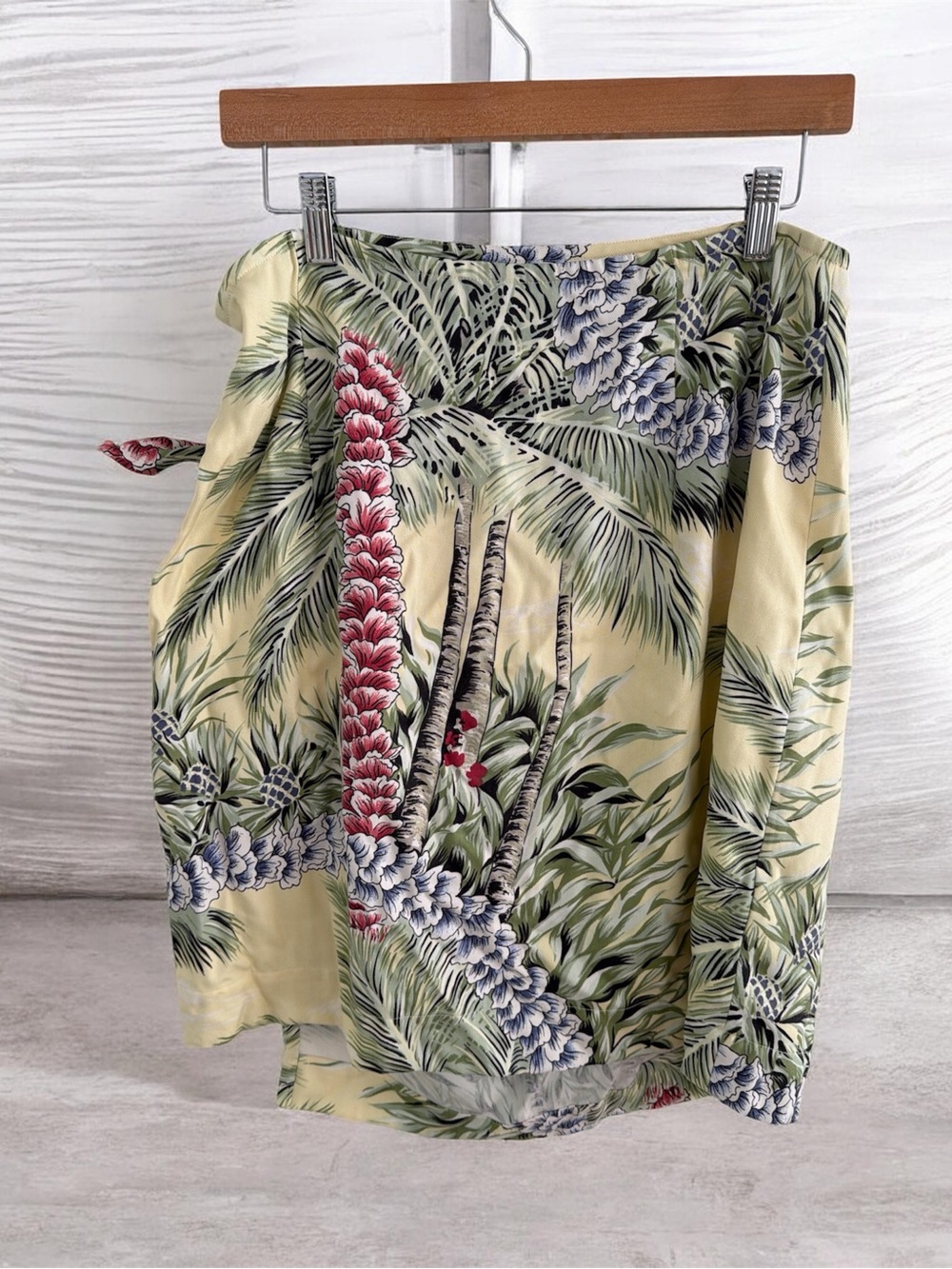 Tommy Bahama Yellow Tropical Palm Print Swim Sarong, NWT, Size L